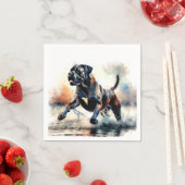 Waterverf Cane Corso hond Servet (Insitu)