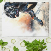 Waterverf Cane Corso hond Theedoek (Gevouwen)