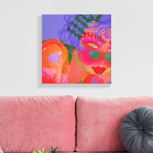 Waterverf Canvas Afdruk (Insitu (Woonkamer))