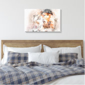 Waterverf Canvas Afdruk (Insitu (Slaapkamer))