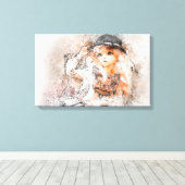 Waterverf Canvas Afdruk (Insitu (Houten vloer))