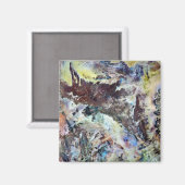 Waterverf Canvas Magnet (Voorkant / Achterkant)