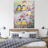 Waterverf Canvas Mooie mussen (Insitu (Slaapkamer))