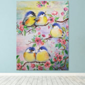 Waterverf Canvas Mooie mussen Afdruk (Insitu (Houten vloer))