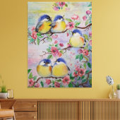 Waterverf Canvas Mooie mussen Afdruk (Insitu (Woonkamer))