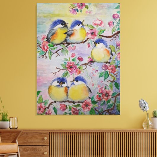 Waterverf Canvas Mooie mussen Afdruk (Insitu (Woonkamer))