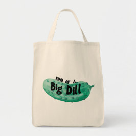 Waterverf Canvas tas, Big Dill Tote Bag