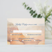 Waterverf Canyon Desert Maaltijden RSVP Kaartje (Staand voorkant)