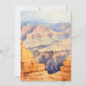 Waterverf Canyon Desert National Park bruiloft Kaart (Achterkant)