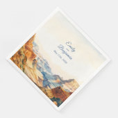 Waterverf Canyon Desert National Park bruiloft Servet (Hoek)