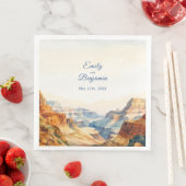 Waterverf Canyon Desert National Park bruiloft Servet (Insitu)