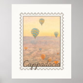 Waterverf Cappadocië Post Stamp Poster (Voorkant)