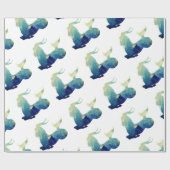 Waterverf Capricorn Sign Cadeaupapier (Vlak)