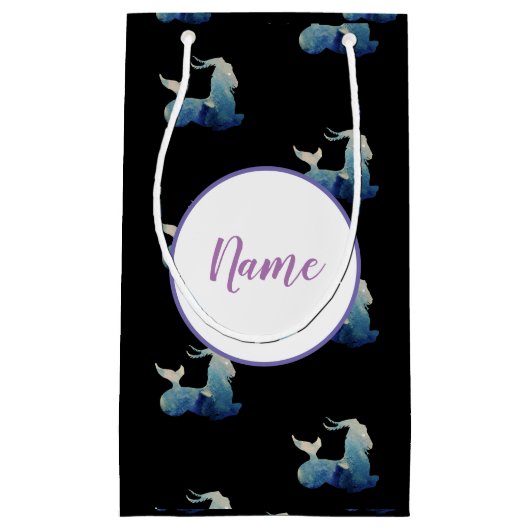 Waterverf Capricorn Tekening Klein Cadeauzakje (Voorkant)