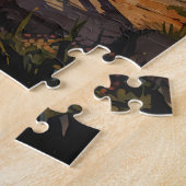Waterverf Caribbean Beach Puzzel Tropische Jigsaw (Zijkant)