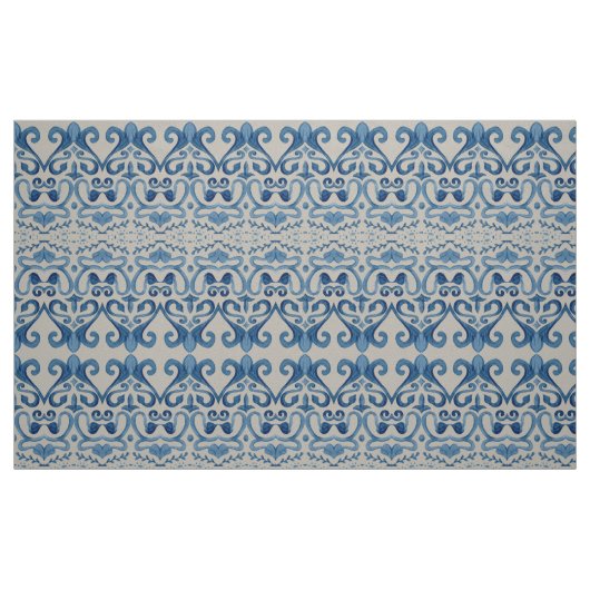 Waterverf Caribische eilanden - Tile Ocean Stof (Fat Quarter)