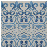 Waterverf Caribische eilanden - Tile Ocean Stof (Swatch)