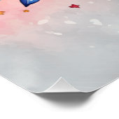 Waterverf carnaval seizoen meisje perfect poster (Hoek)