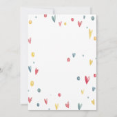 Waterverf Carnival Masque Birthday Kaart (Achterkant)