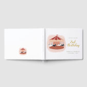 Waterverf Carousel Guest Book Gastenboek (Volledig)