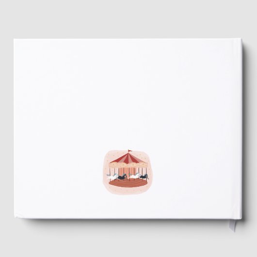 Waterverf Carousel Guest Book Gastenboek (Achterkant)