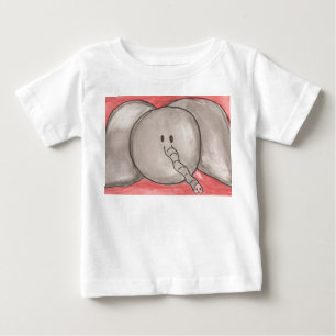 Waterverf Cartoon Elephant
