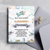 Waterverf Cartoon Vliegtuigen Kids Verjaardag Uitn Kaart