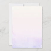 Waterverf Castle Clouds Sprookje Verjaardag Kaart (Achterkant)