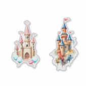 waterverf Castle Sticker (Voorkant)