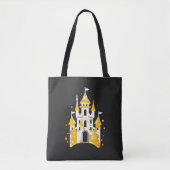 Waterverf Castle Tote Bag (Voorkant)