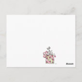 Waterverf Cat Birthday Cadeau Briefkaart (Achterkant)