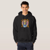 Waterverf Cat Hoodie (Voorkant volledig)