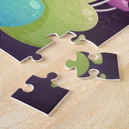 Waterverf Cat Jigzaag Puzzle Legpuzzel (Zijkant)