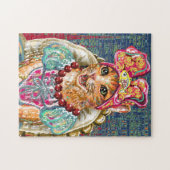 Waterverf Cat Jigzaag Puzzle Legpuzzel (Horizontaal)