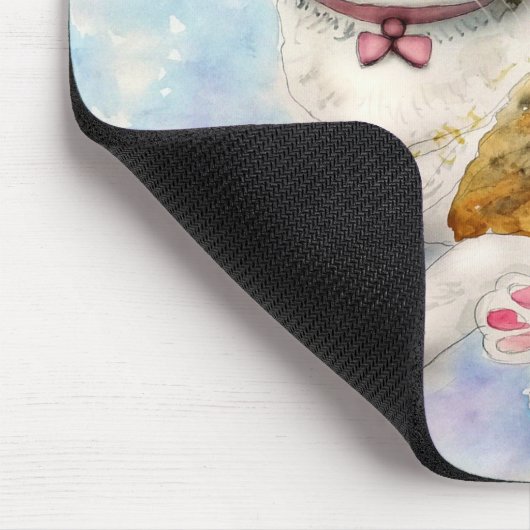 Waterverf Cat Muismat (Hoek)