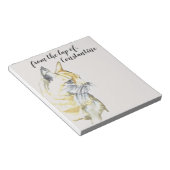 Waterverf Cat Oranje Witte tablet uit de schoot va Notitieblok (Schuin)