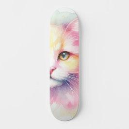 Waterverf Cat Persoonlijk Skateboard