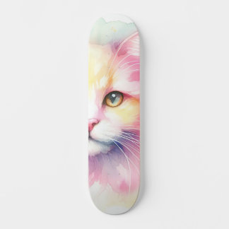Waterverf Cat Persoonlijk Skateboard
