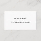 Waterverf Cat Pet Sitter Visitekaartje (Achterkant)