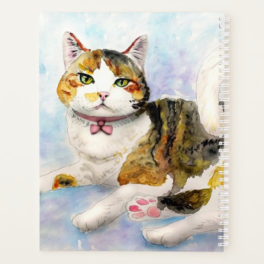 Waterverf Cat Planner (Achterkant)