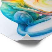 Waterverf Cat Poster (Hoek)