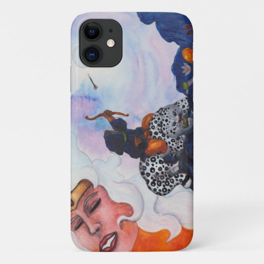 Waterverf Cat Rat Moeder Goddess droom Case-Mate iPhone Case (Achterkant)