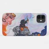Waterverf Cat Rat Moeder Goddess droom Case-Mate iPhone Case (Achterkant (horizontaal))