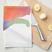 Waterverf Cat Silhouette Theedoek (Quarter Fold)