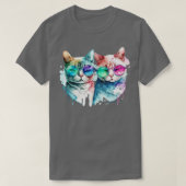 Waterverf Cat T-shirt (Design voorkant)