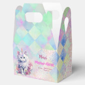 Waterverf Caticorn Meow-Gical Verjaardag Bedankdoosjes (Geopend)