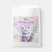 Waterverf Caticorn Meow-Gical Verjaardag Bedankzakje (Voorkant)