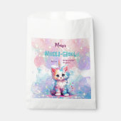 Waterverf Caticorn Meow-Gical Verjaardag Bedankzakje (Voorkant)