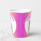 Waterverf Cavalier King Charles Cupcake Birthday Papieren Bekers (Rechts)