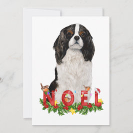 Waterverf Cavalier King Charles Noel Kerstmis